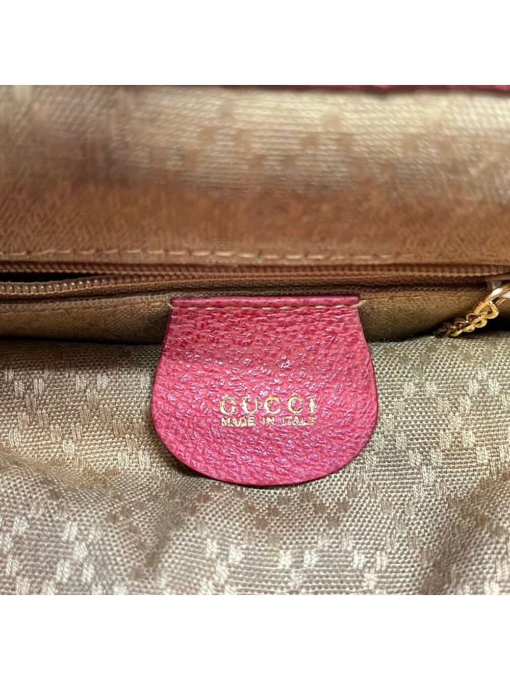 Gucci Backpack Bamboo Red Leather - Picture 8 of 10